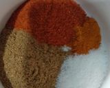 A picture of step 3 of Gobhi Palak gosht.