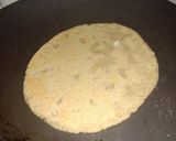 A picture of step 6 of Jowar Bhakri (Roti).