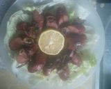 A picture of step 3 of Smoked Chicken sausage slices #teamcontest#pentachefs# appetizer.