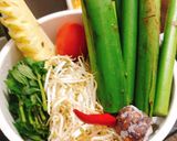 Hình bước làm 1 của món Canh chua thịt bò