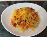 A picture of step 6 of My Chorizo + Veg Mix on Pasta. 🤗🤗.