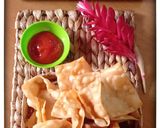 Foto langkah ke 5 dari resep Pangsit Goreng Ayam Udang.