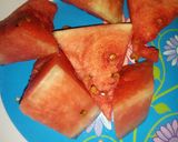 A picture of step 1 of Watermelon cream.