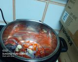 A picture of step 3 of Kienyeji chicken on instant pot.