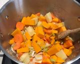 A picture of step 1 of Spicy vegetable & lentil soup.