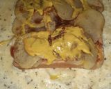 A picture of step 3 of Egg Wraped Sandwich.