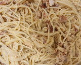 Foto del paso 5 de la receta: Pasta carbonara auténtica, sin nata, versión sana
