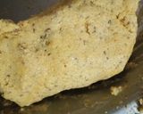 A picture of step 2 of Besan ki papdi.