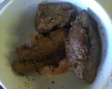 A picture of step 3 of Fried sheep liver.