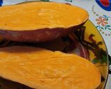 Foto del paso 1 de la receta Boniato gratinado, relleno con frutos secos