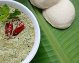 A picture of step 9 of Pudina Kobbari Pachadi/Mint Coconut Chutney (South India Special).