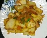 A picture of step 7 of Bread poha recipe (bread upma).