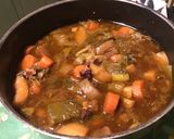 Une image de l'étape 23 de Soupe de légumes au lard et jus d'agneau.