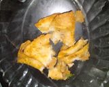 A picture of step 2 of Samosa chat.