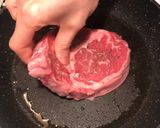 A picture of step 5 of Steak with Turmeric Rice and Chilli Chutney.