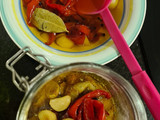 Escabeche agridulce (berenjena 🍆 pimiento 🫑 y ajo 🧄)
