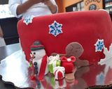 Foto del paso 6 de la receta: Pastel de fondant- diseño navideño