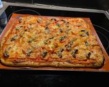 Une image de l'étape 3 de Pizza poulet / poivrons / champignons.