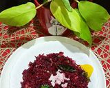 A picture of step 4 of Beetroot Poriyal.