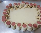 صورة لخطوة 4 من وصفة بيتزا بالنقانق 🍕🍕👌👍