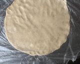 A picture of step 1 of Tlayuda (or tlayudita 😂).