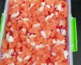 A picture of step 2 of Easy summer special Dessert milky glazy fruity pudding.