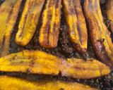 A picture of step 11 of Pastelon aka plantain lasagna.