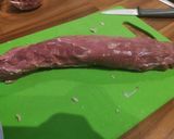 Sertésszűz baconbe göngyölve, párolt zöldségekkel recept fázis 1 fotója