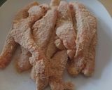 A picture of step 1 of Pan fried breaded salmon.