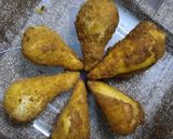 A picture of step 3 of Chicken cones.