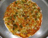 A picture of step 3 of Vegetable Pizza On Tawa.