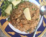 A picture of step 4 of Chinese fried rice.