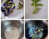 A picture of step 1 of Butterfly Pea flower Tea.