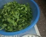 बेसन की पालक(Besan ki palak recipe in Hindi) रेसिपी चरण 1 फोटो