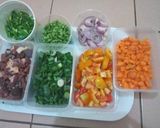 A picture of step 1 of Kidney, heart and liver sauce.