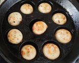 A picture of step 6 of Chettinad kuzhipaniyaram.
