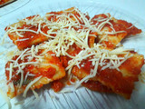 Sorrentinos, raviolones o ravioles de jamón y queso