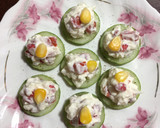 A picture of step 4 of Healthy Cucumber Bites.