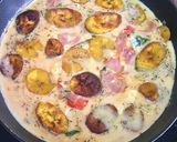 A picture of step 6 of Plantain and Ham Frittata.