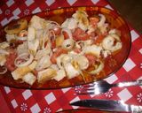 Foto del paso 6 de la receta: Sábalo a la parrilla; ensalada de tomates, queso y cebolla asada