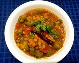 A picture of step 4 of Bihari Nenua /Sponge Gourd and Chana Dal Sabzi.