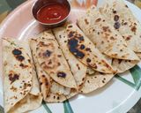 A picture of step 5 of Tortilla frankie.