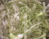 Foto del paso 1 de la receta: Ensalada de repollo y tocino