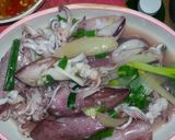 Hình bước làm 3 của món Mực trứng hấp hành gừng