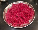 A picture of step 2 of Beetroots Amla Mukhwas.