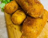 A picture of step 9 of Cheesy Potato & Chicken Cutlets.