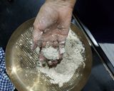 A picture of step 1 of Mathri.
