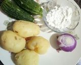 A picture of step 1 of Bittergourd Rolls.