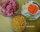 玉米炒肉末的食譜步驟1照片