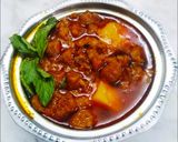 A picture of step 3 of Chola dal vadi sabzi.